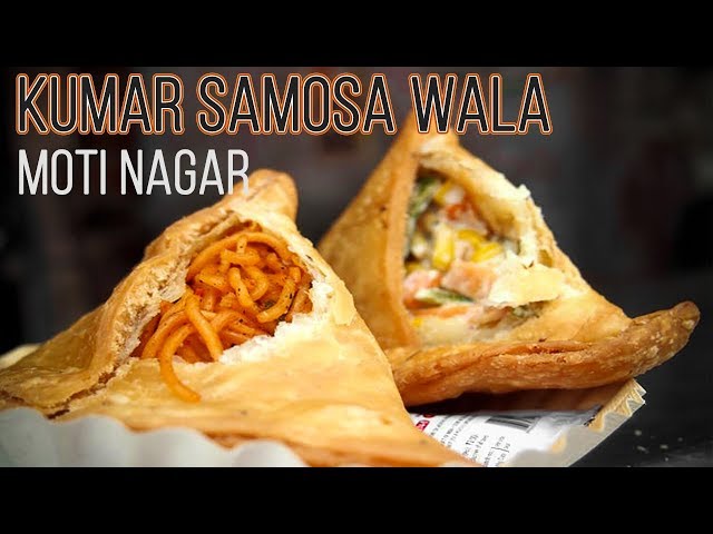 Spicy Tandoori Paneer Samosa At Moti Nagar Kumar Samosa Wala!