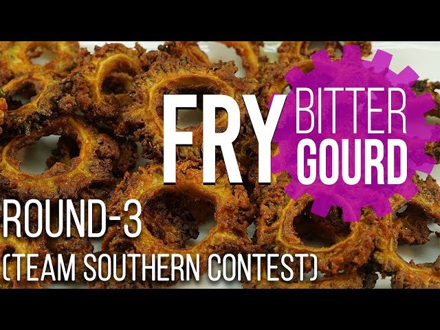 Yummy!!! Fried Bitter Gourd In South Indian Style!