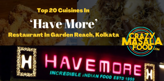 Top 20 Cuisines In ‘Have More Restaurant In Garden Reach Kolkata